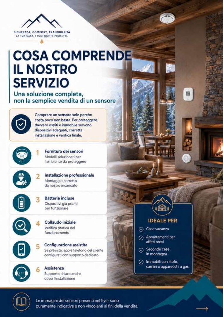 Servizio installazione sensori in seconda casa